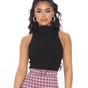 Turtle Neck Cropped Sweater